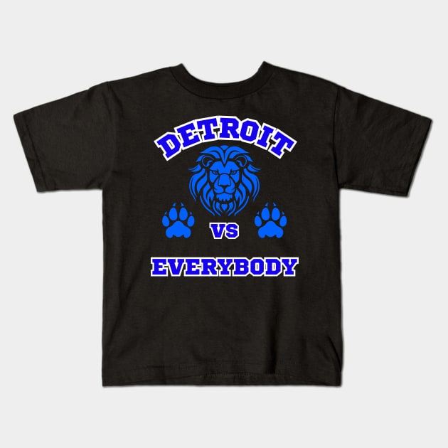 Detroit Vs Everybody Kids T-Shirt by Charlie Dion